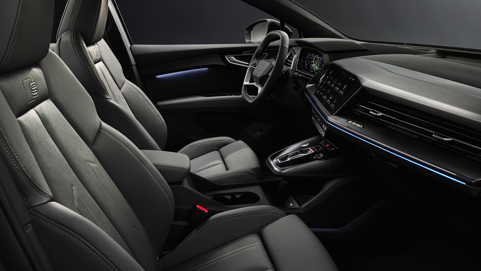Audi Q4 Sportback e-tron SUV Elétrico Cinzento Vista Interior