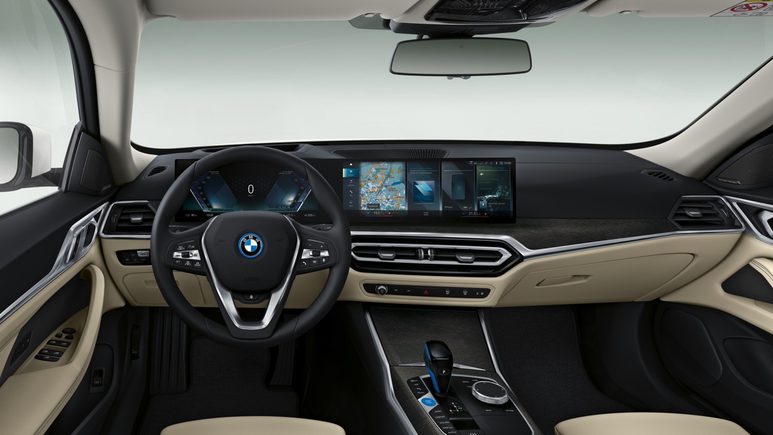 BMW i4 eDrive35 Carro elétrico vista interior