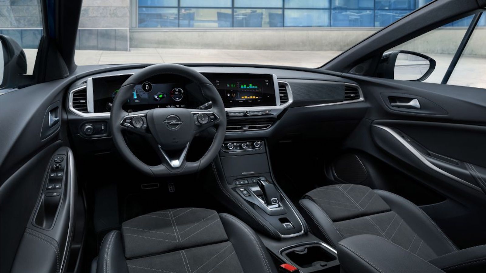 Opel Grandland X Hybrid4 Carro Híbrido Plug-in Vista Interior