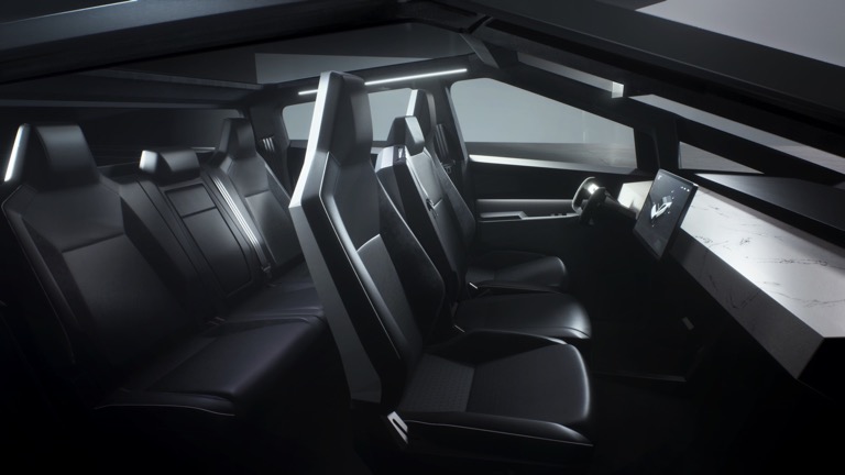 Tesla Cybertruck Dual Motor Carro Elétrico Vista Interior