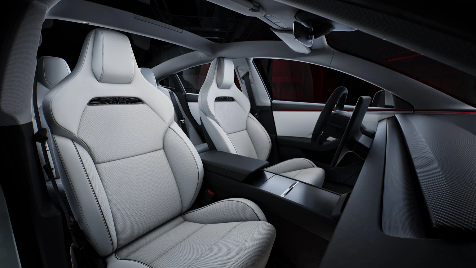 Tesla Model 3 Performance, versão 2024, veículo elétrico, vista interior