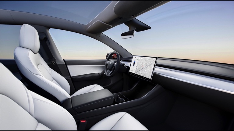 Tesla Model Y Performance Carro Elétrico Vista Interior